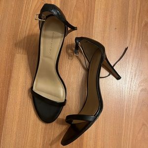 Never worn! - Banana Republic black stiletto heels w/ ankle strap